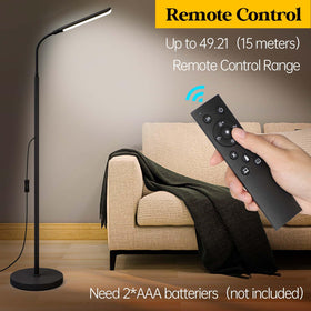 Aisutha LED floor lamp offers four color temperatures for versatile scenes.