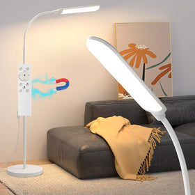 Aisutha LED Floor Lamp full view showcasing bright, even illumination.