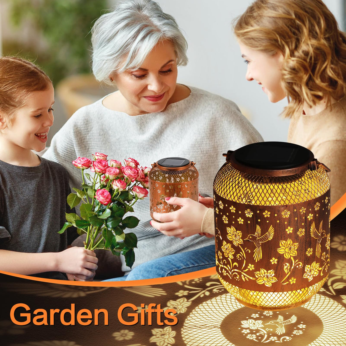 AITENISEN hummingbird lantern backyard-garden nightglow for evenings outdoors