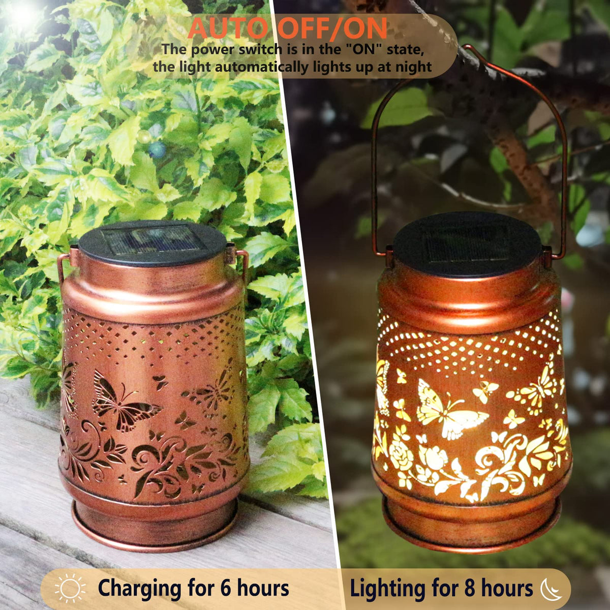 AITENISEN garden lights withstand rain thanks to IP65 waterproof rating.