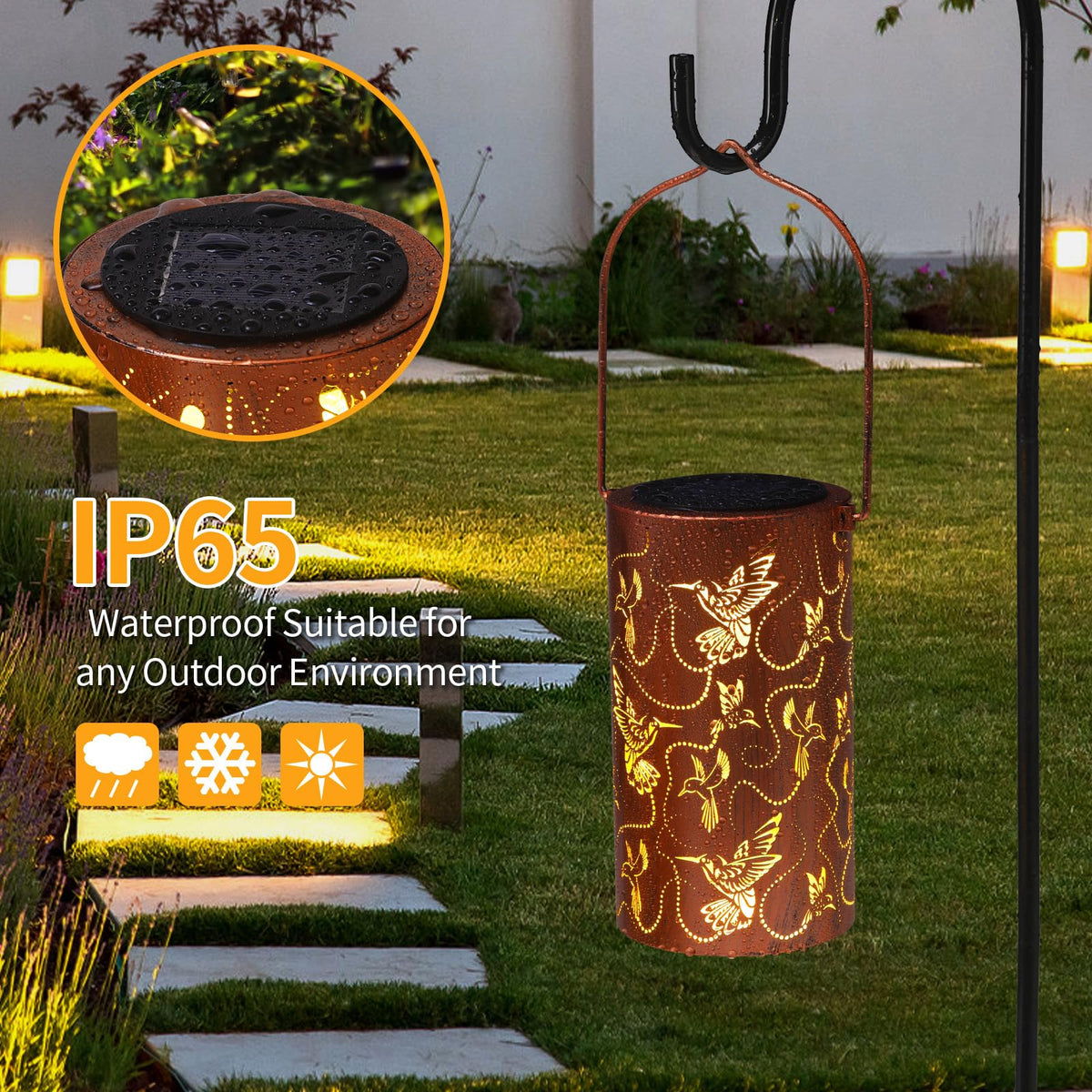 AITENISEN solar lantern festival decor adds festive atmosphere.