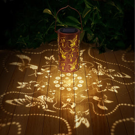 AITENISEN solar lantern hanging on porch for welcoming evenings.