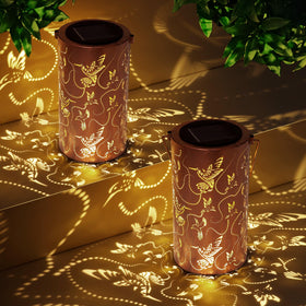AITENISEN solar lantern yard table decor for ambient light.