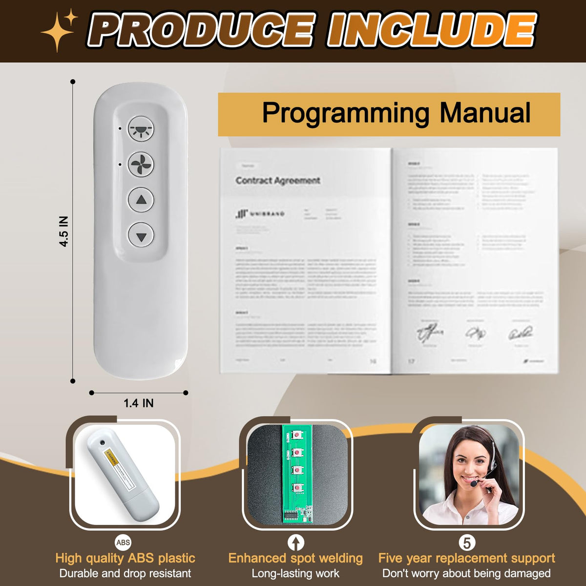Aituzero remote with extended range up to 100 feet for convenient control
