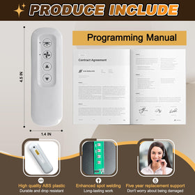 Aituzero remote with extended range up to 100 feet for convenient control