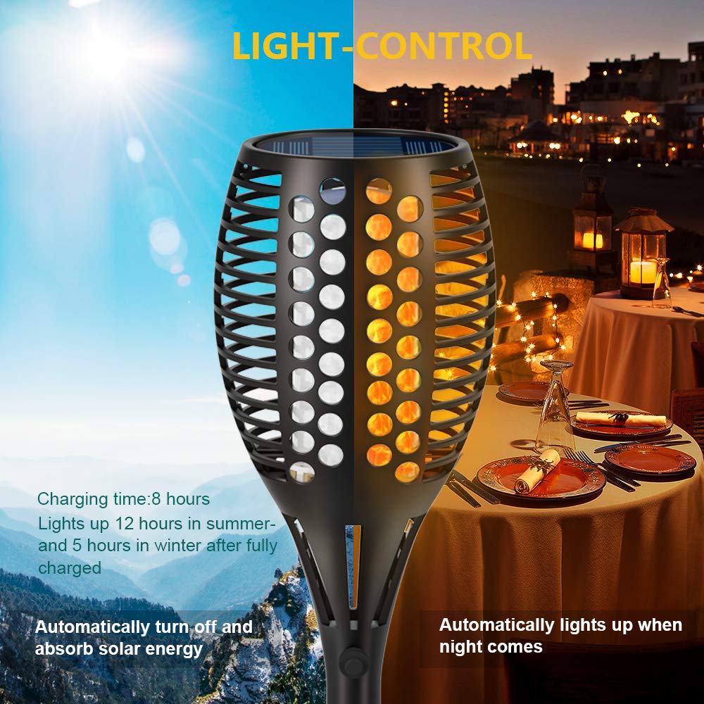 Aityvert 96LED flame effect closeup for realistic, cozy lighting