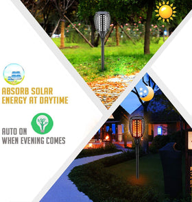 Aityvert solar power torch charges in sun, reducing maintenance and energy use.