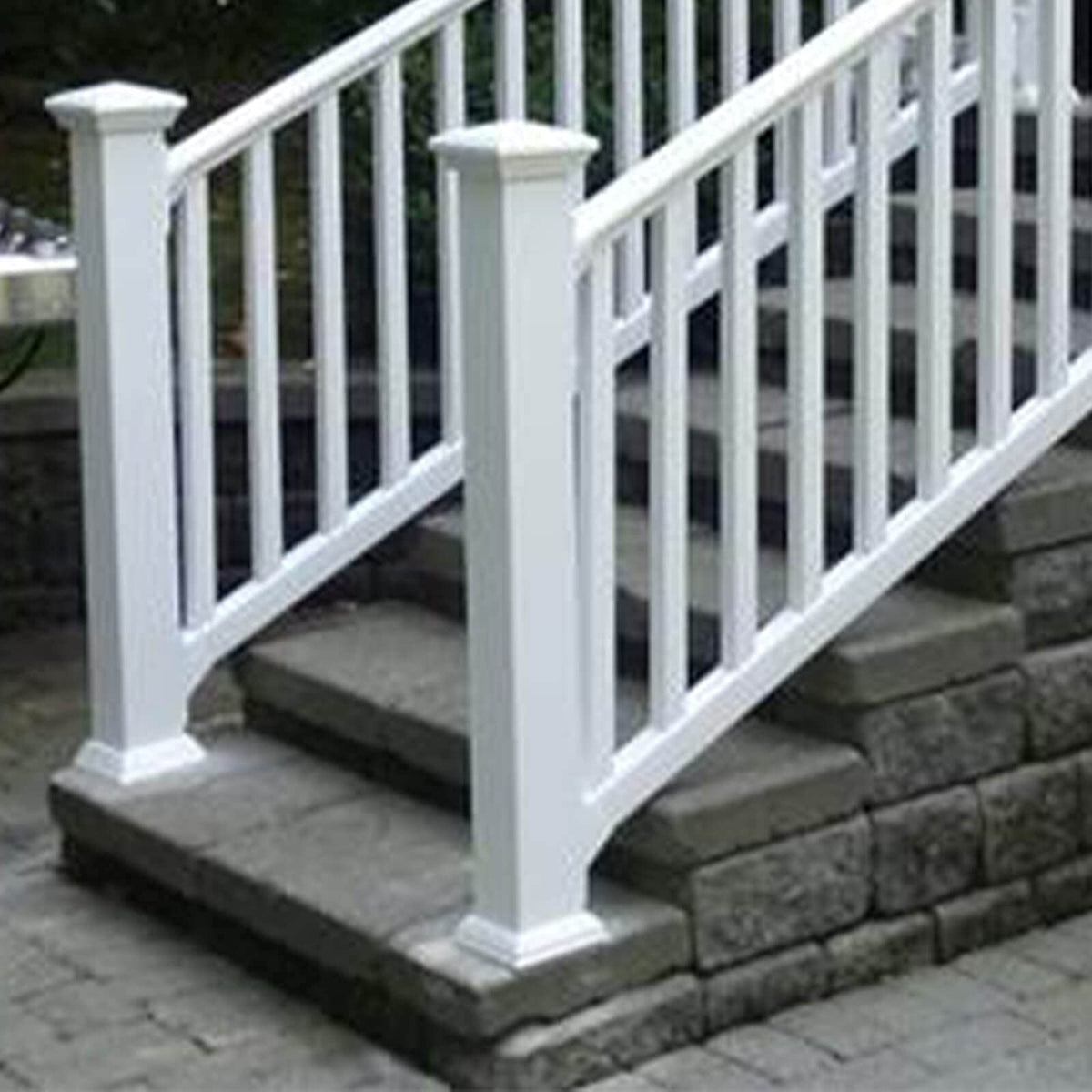 Aiwaiufu easy-to-handle skirt suitable for 4x4 vinyl posts around stairs.