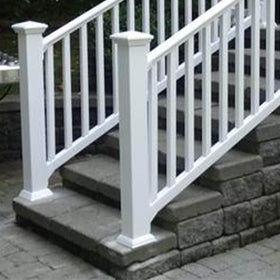Aiwaiufu easy-to-handle skirt suitable for 4x4 vinyl posts around stairs.