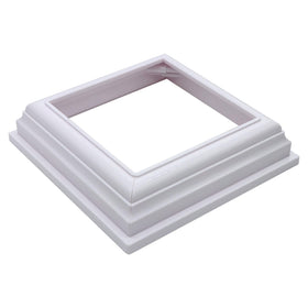Aiwaiufu vinyl post cover 4x4 white protects posts from wear while keeping a neat look.