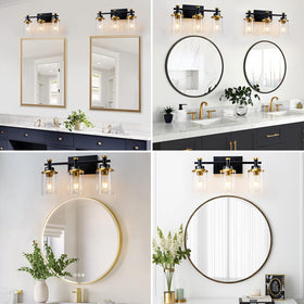 Aixialin durable lampholder with glass shade for bathroom durability and moisture resistance.