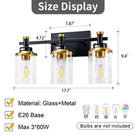 Aixialin metal body wall sconce for durable hallways and baths.