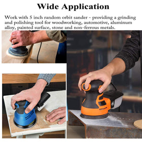 Aiyard 60-grit disc supports versatile sanding with compatible random orbit tools.