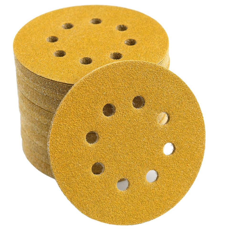 Aiyard 5-inch sanding disc with 8 holes for dust control and smooth finishes.