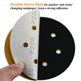 Aiyard 6-hole dust collection openings improve sanding cleanliness.