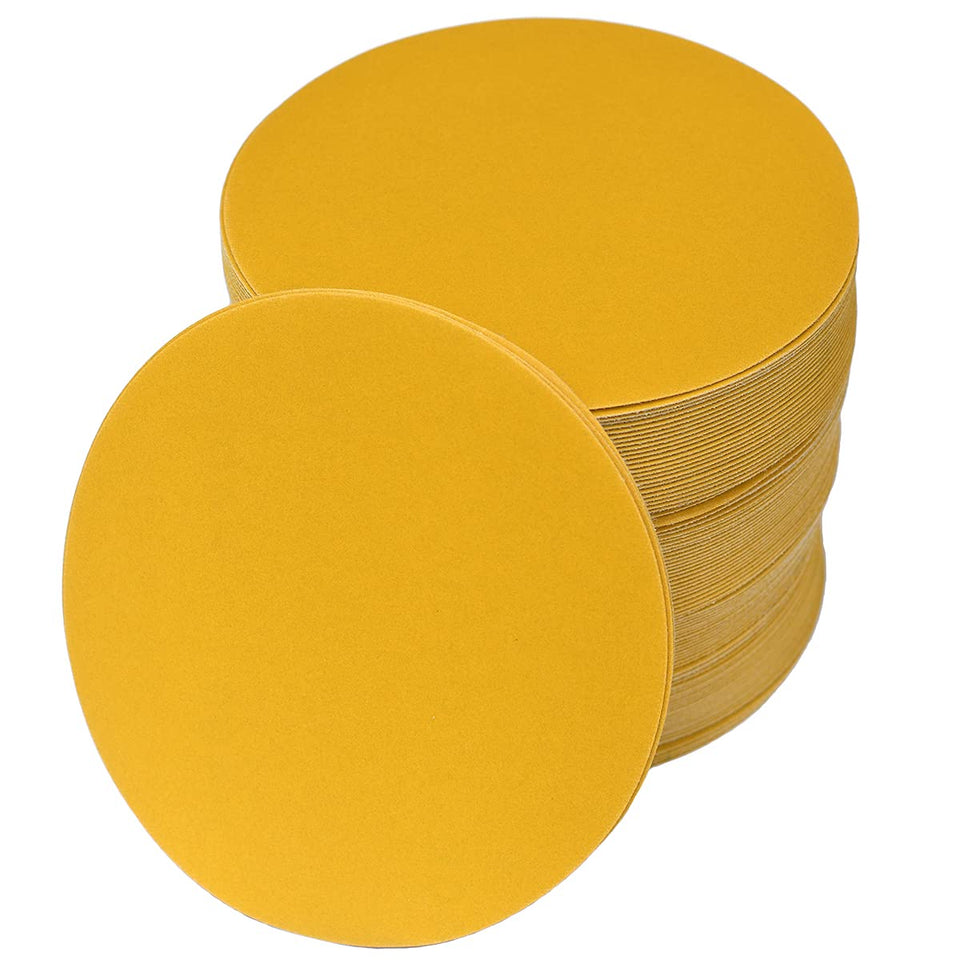 Aiyard 6-inch no-hole sanding disc, 400 grit, for fast auto body prep.