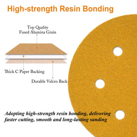 Aiyard aluminum-oxide grain sanding disc delivers sharp, durable sanding