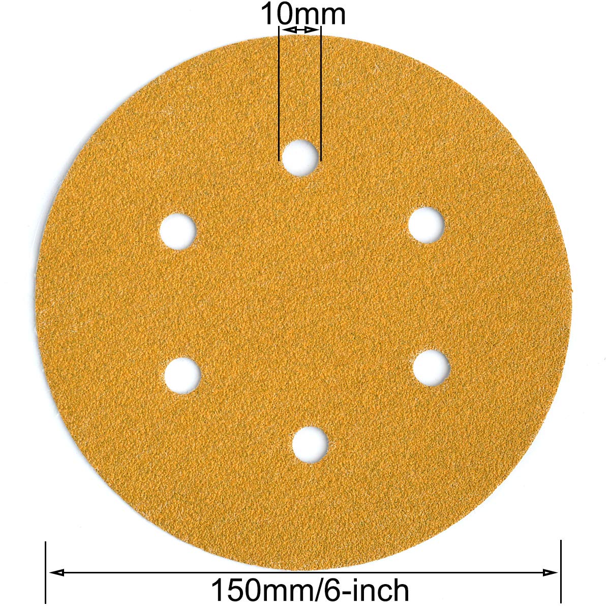 aiyard 80 grit discs suitable for auto work, wood finishing, and wall prep