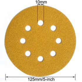 Aiyard 80-grit disc suitable for prep on wood and painted surfaces.