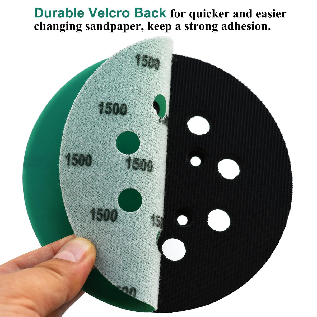 Aiyard 8-hole dust extraction design helps prevent clogging.