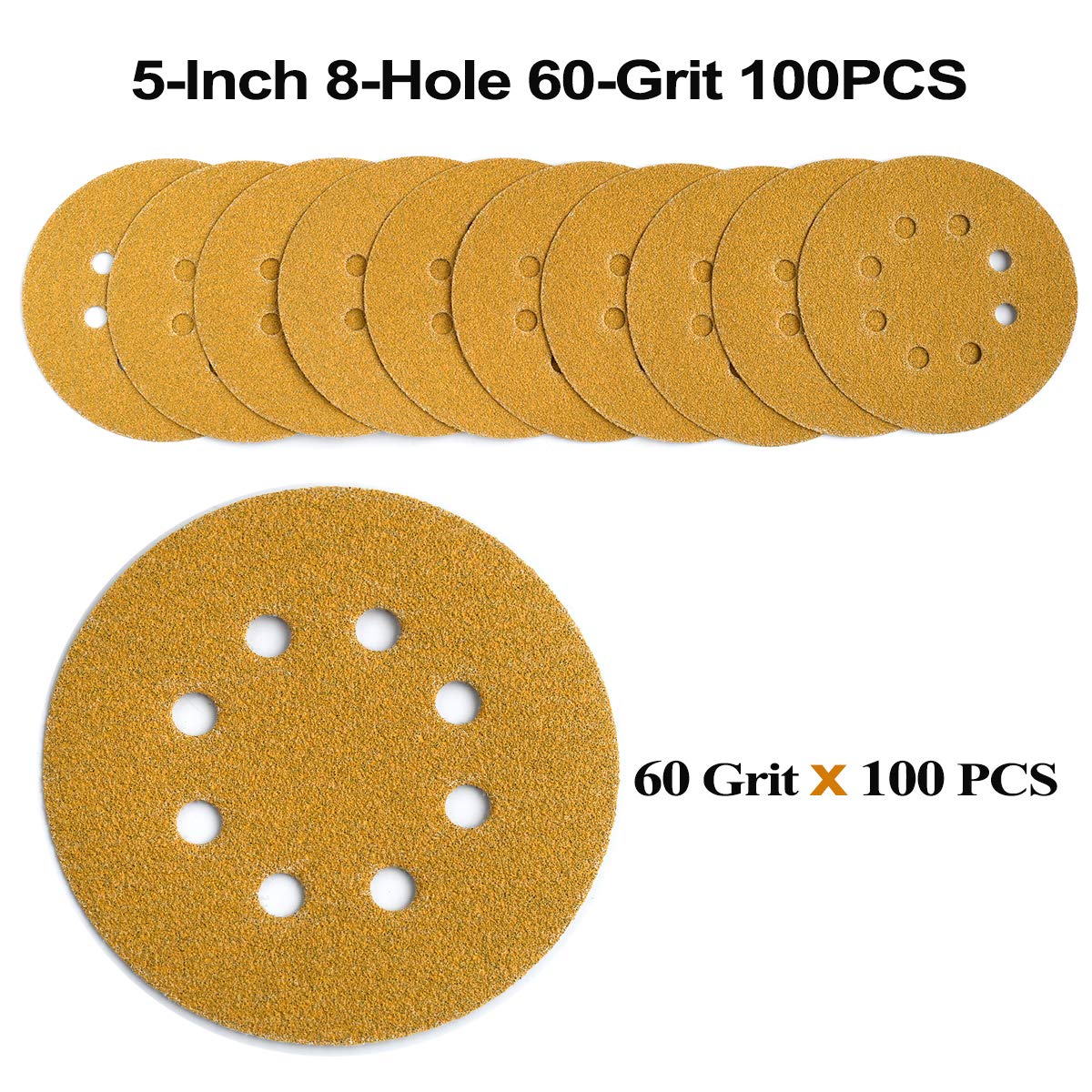 Aiyard premium alumina 60-grit disc for durable, sharp sanding.