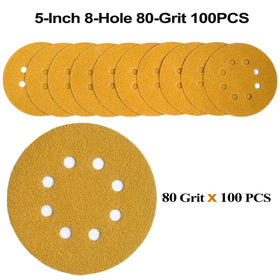 Aiyard 80-grit disc for durable material on wood, metal, and plastics.