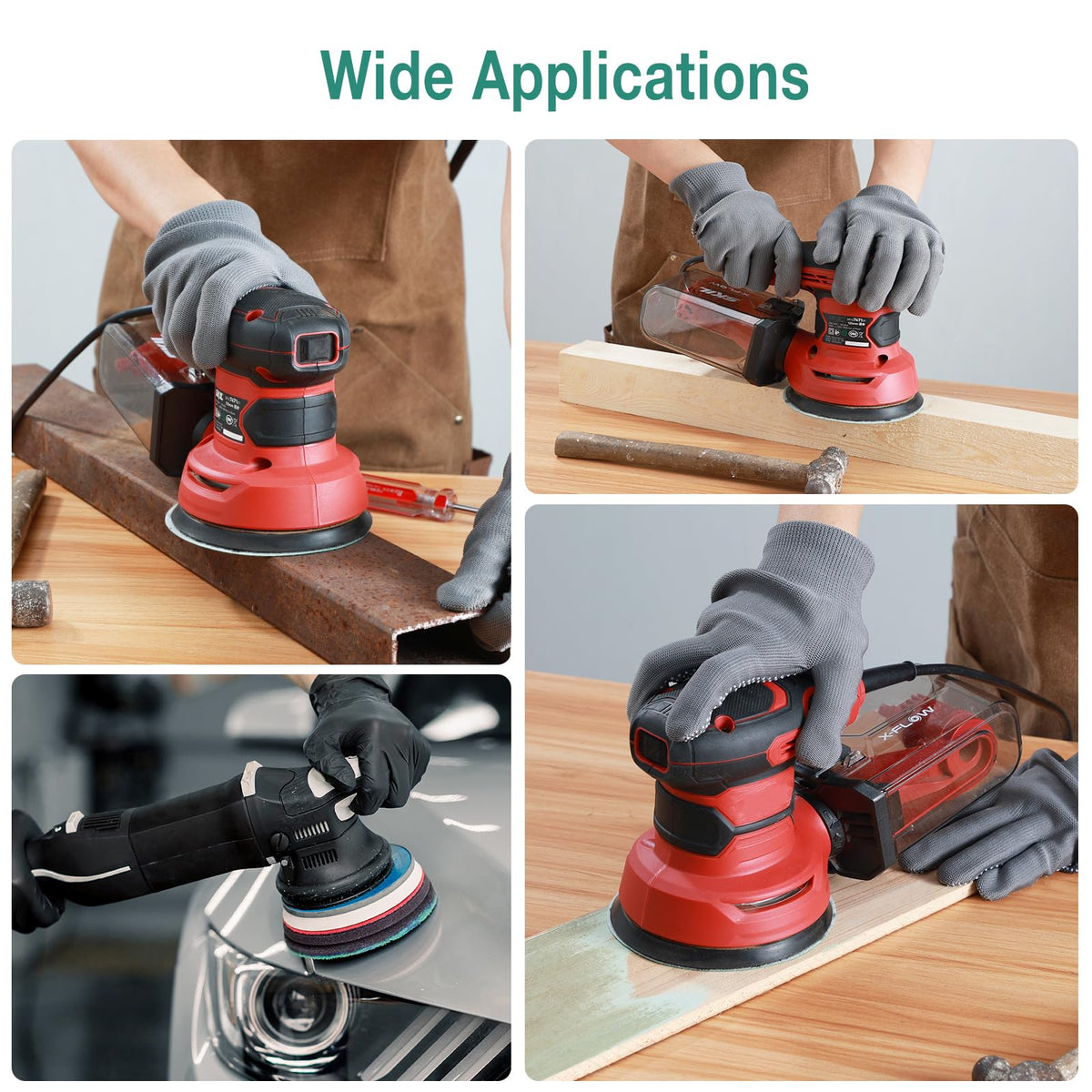 Aiyard 1500-grit disc delivers fine, even results on surfaces.