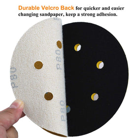 aiyard velcro-back 6-inch disc enables quick changes on compatible sanders
