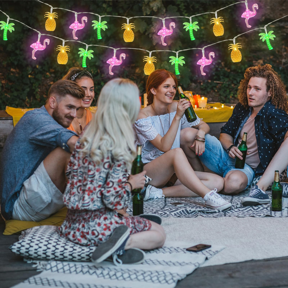 Aiyomt outdoor party lights brighten patios, balconies, and terraces