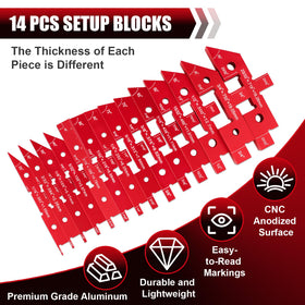 AJulyBee angle adjustment blocks ensure consistent milling angles.