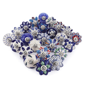 Ajuny blue ceramic knobs make a thoughtful housewarming gift