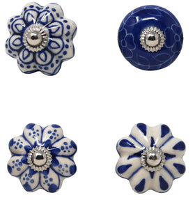 Ajuny colorful knobs provide a playful focal point on cabinets