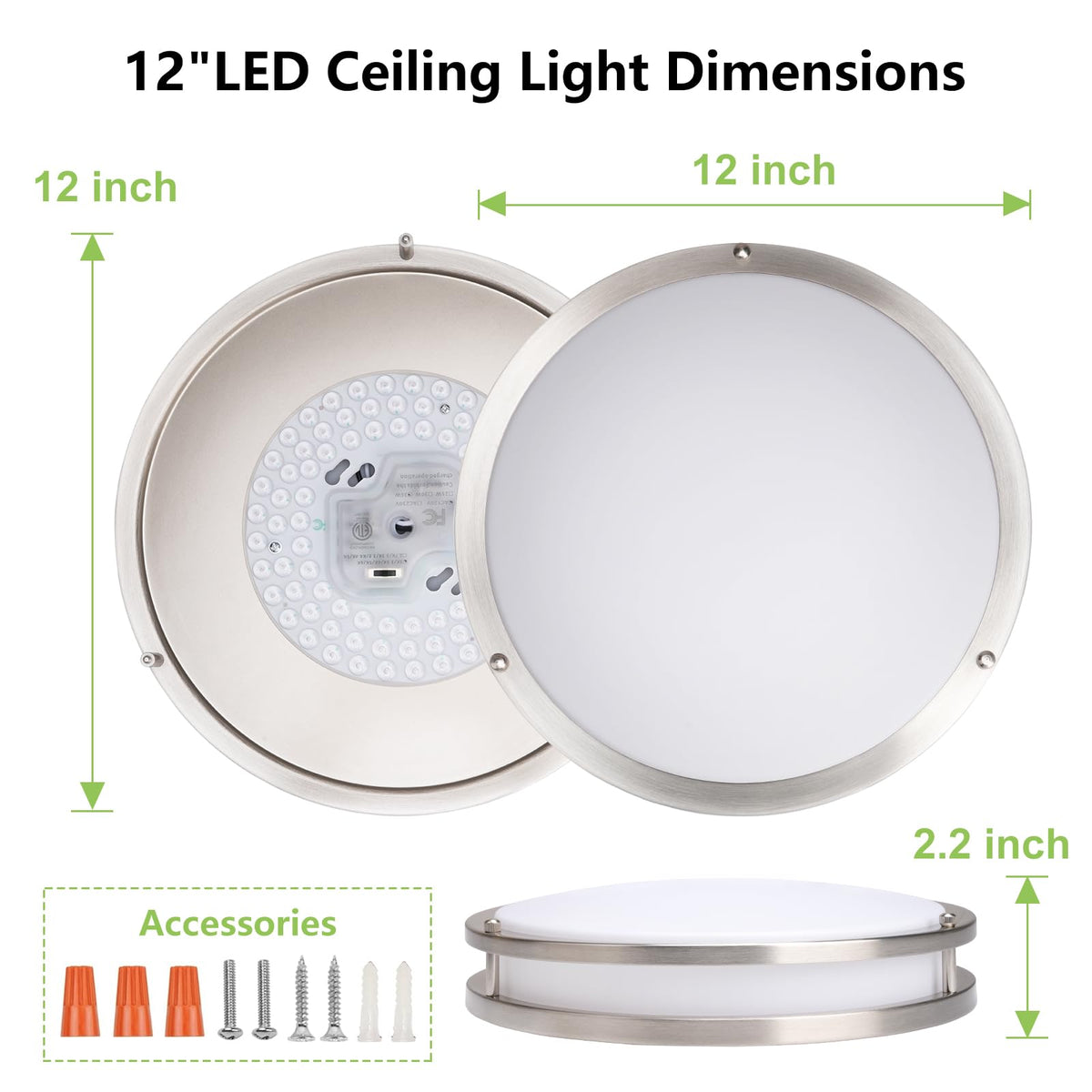 AKAARI easy-install fixture simplifies mounting on flat ceilings.