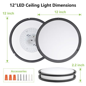 Anti-scratch bottom frame on AKAARI flush mount protects ceilings during installation