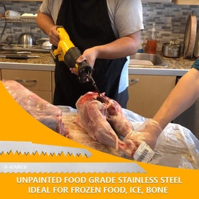 A-KARCK unpainted stainless steel blades provide rust resistance for food prep