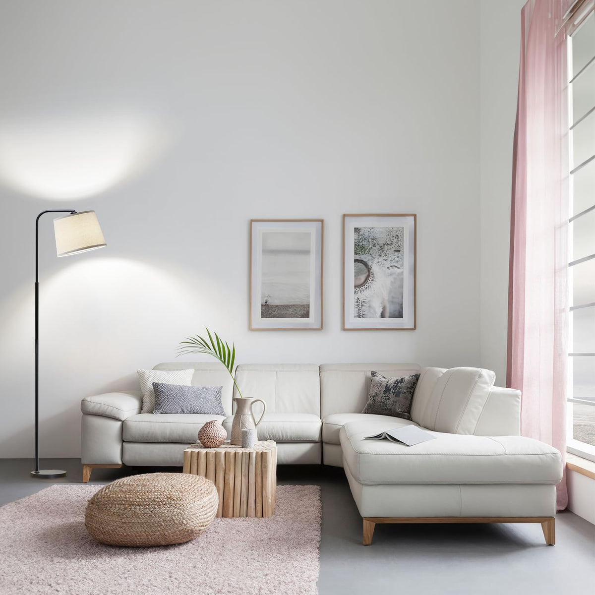 AKASUKI floor lamp adjustable angle aids work and reading.