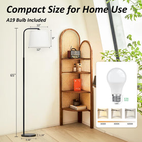 AKASUKI floor lamp sturdy base provides stable support.