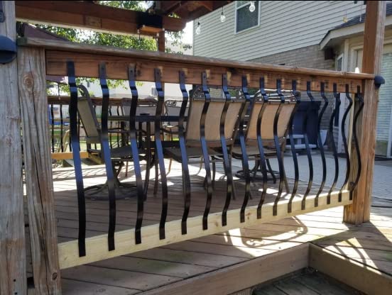 Akenow elegant baluster line offers a polished deck railing look.