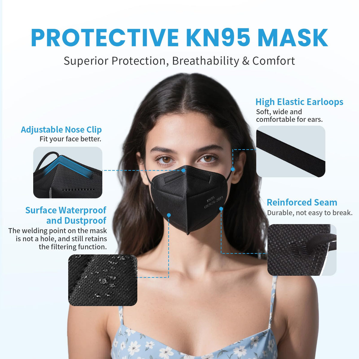akgk KN95 breathable fabric for all season comfort