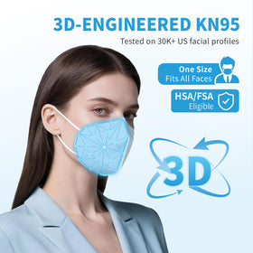 AKGK KN95 face mask ear loops emphasize adjustable comfort for extended use.