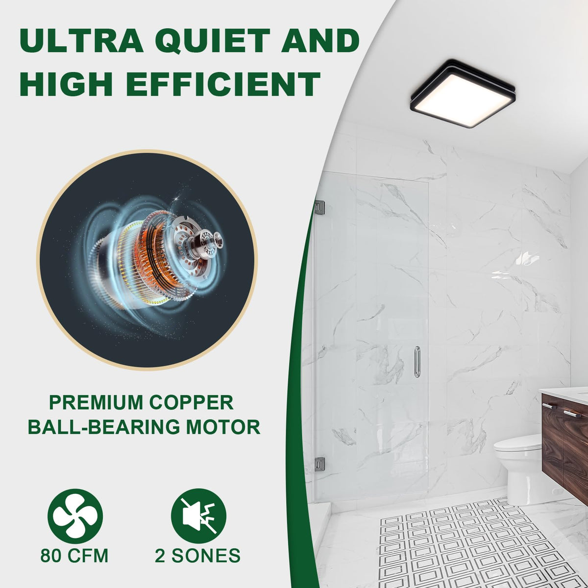 Akicon 3CCT LED lighting for customizable ambiance in bathrooms.