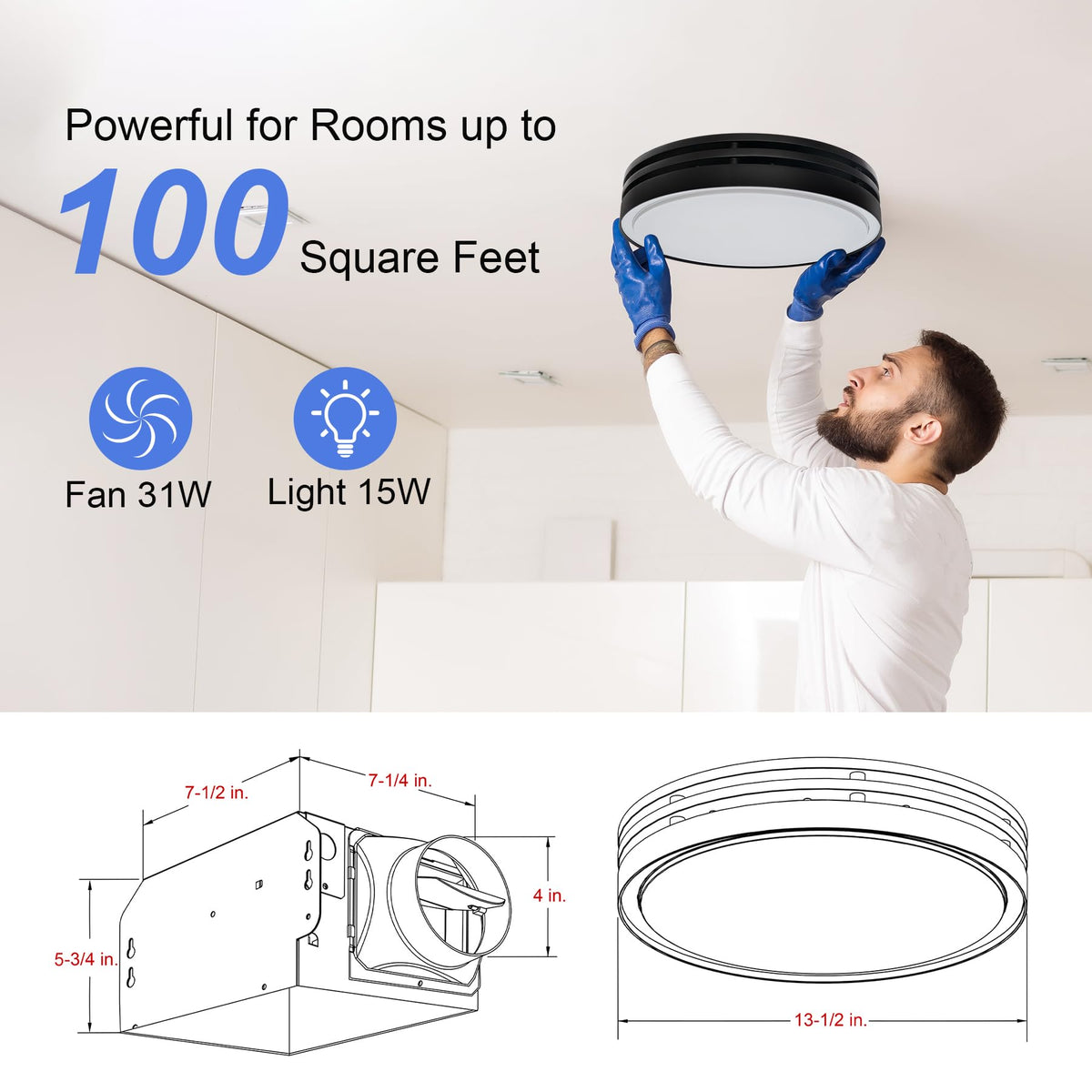 Akicon dimmable LED panel showing 2700K to 5500K color options