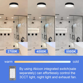 Akicon night light in yellow and blue dual color mode