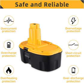Akkopower 18V battery charging with compatible DC9310 or DC9319 charger