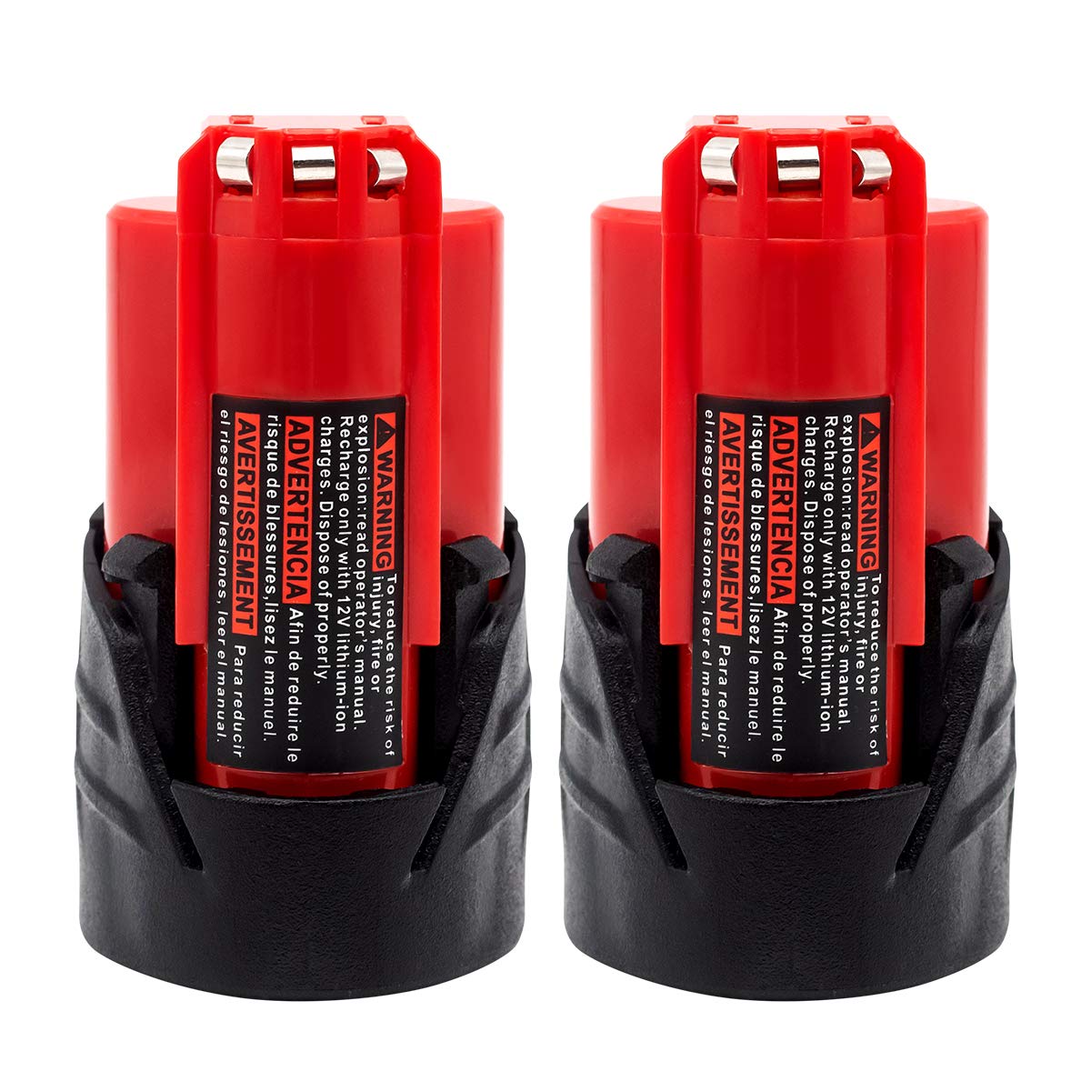 Akkopower Milwaukee M12 4.0Ah battery pack extending tool runtime.