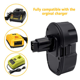 Eco-friendly Ni-MH Akkopower battery side profile supports longer tool runtime.