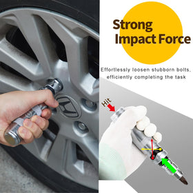 AKM impact screwdriver adapter in use for quick bit changes and leverage
