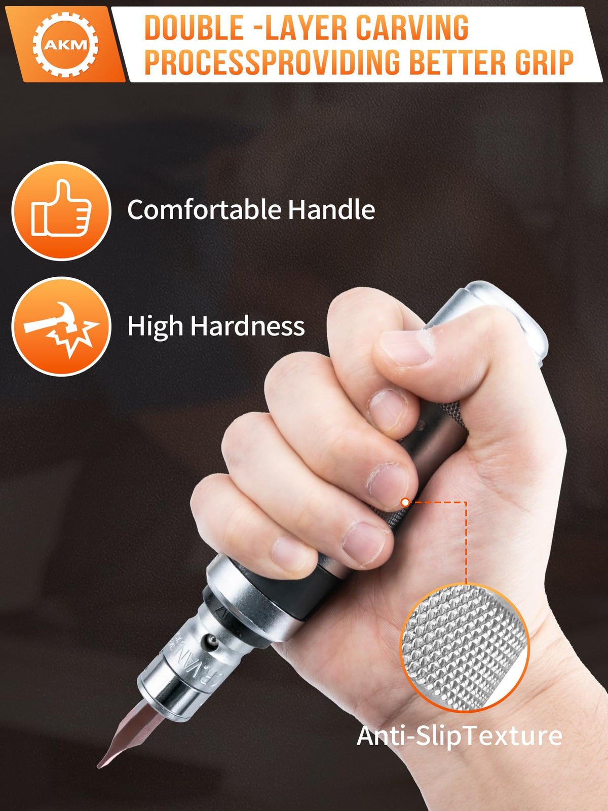 AKM PH3 drill bit with precision tip for clean screw recesses.