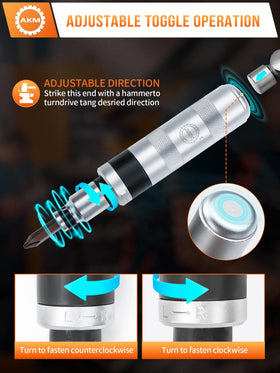 AKM SL8 bits designed for slotted screws.