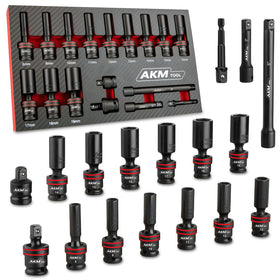 AKM TOOL 3/8 drive universal socket in 8mm for tight access.
